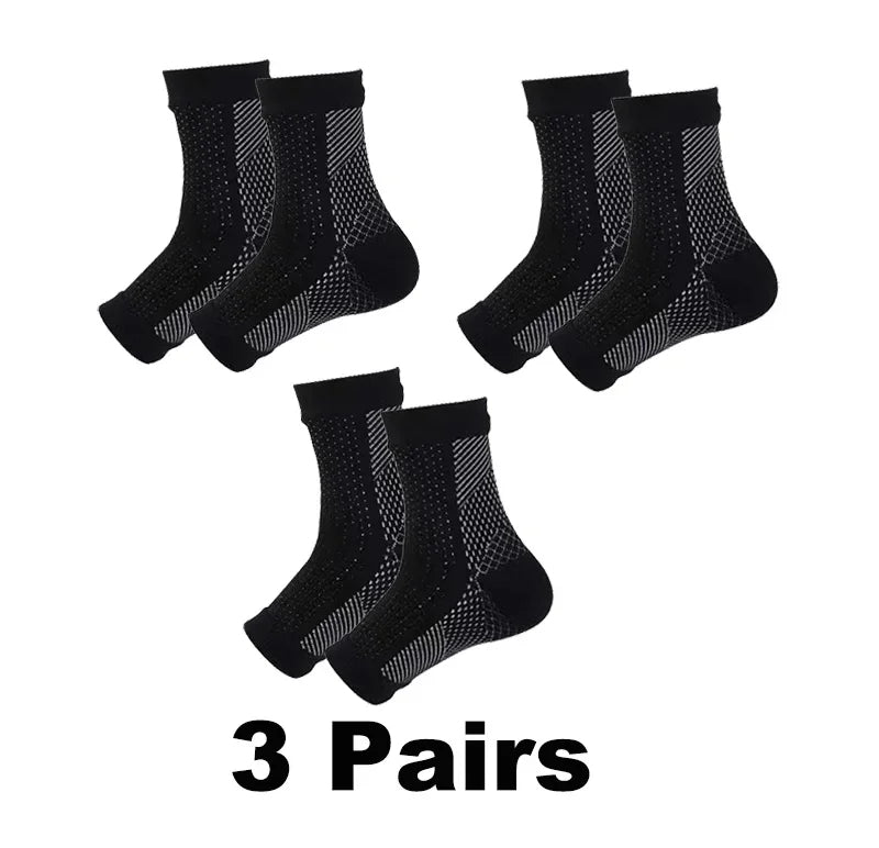 Toeless Compression Ankle Socks- 3/5 Pairs