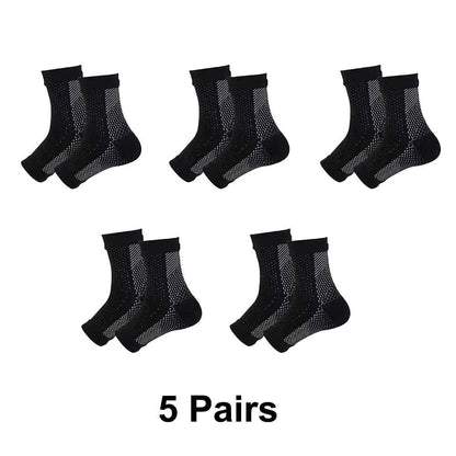 Toeless Compression Ankle Socks- 3/5 Pairs