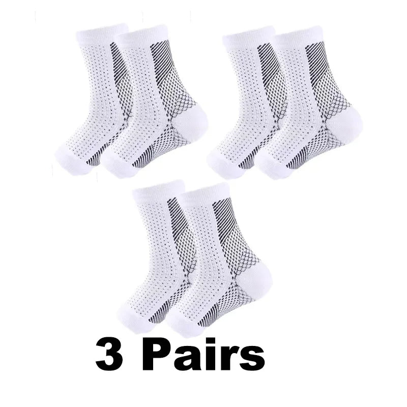 Toeless Compression Ankle Socks- 3/5 Pairs